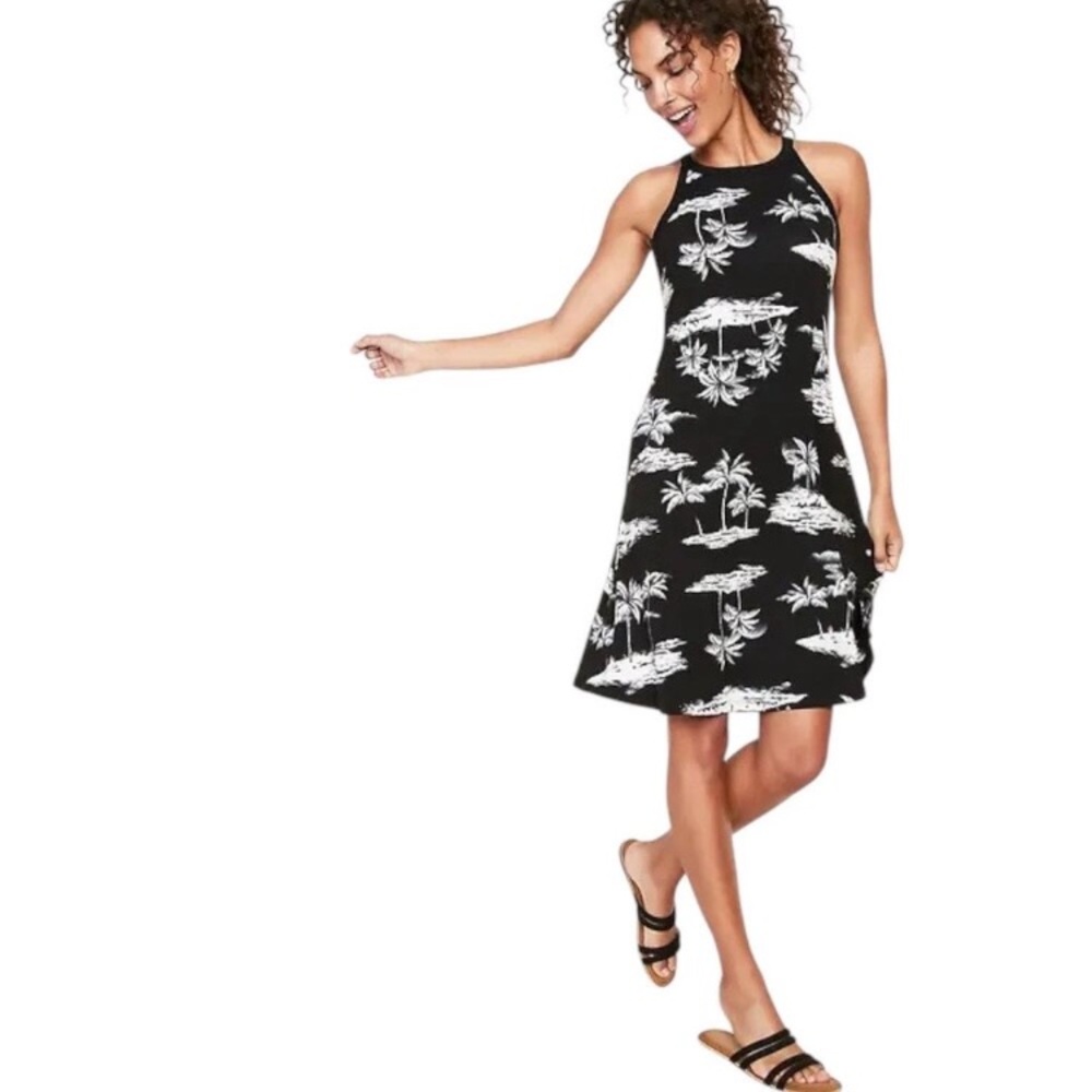 Black and White Halter DressNWOT XL